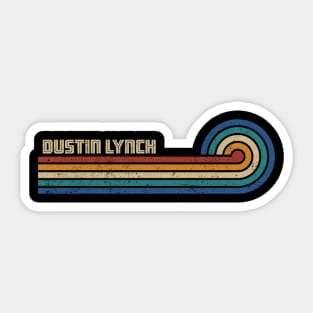 Dustin Lynch - Retro Sunset Sticker